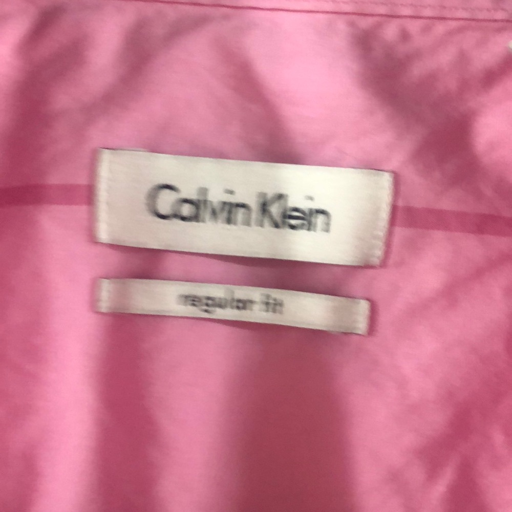 Pink Calvin Klein button down - Picture 2 of 4